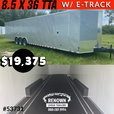 🤩NEW!!! 8.5 x 36 Silver frost Enclosed Cargo Trailer 🤩  for sale $19,375 