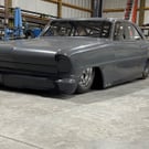 67 Chevy II Tube chassis 4 link big tire McAmis 'glass body