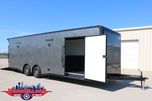 28' Charcoal Blackout Race Trailer @ Wacobill.com  for sale $26,995 