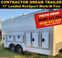 17' ROCKPORT WORK-N-TOW CONTRACTOR'S DREAM TRAILER 