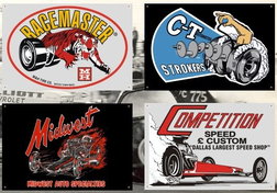 Garage Banner Collection from MERCHANTS OF SPEED  for sale $39.95 