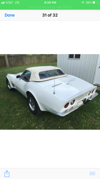 73 corvette roadster  for Sale $23,500 