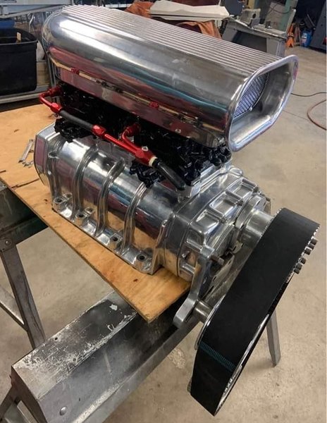 Complete Small Block Chevy 6:71 Roots Blower Setup