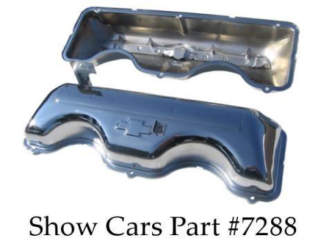 1964-1/2 1965 Chevrolet Valve covers w/drippers chrome set  for Sale $499 