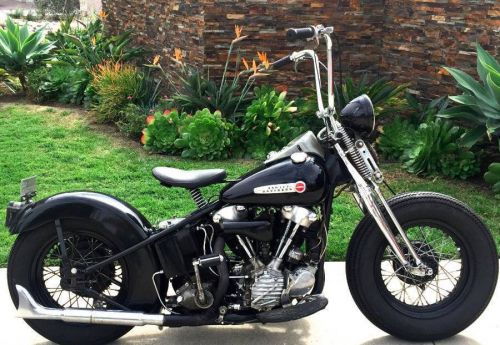 harley knucklehead bobber