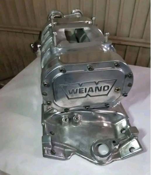 Polished Weiand 177 Blower for SBC