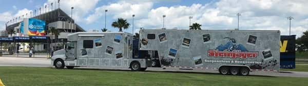 2001 NRC Toter home & 2008 Gold Rush Stacker Trailer combo  for Sale $190,000 