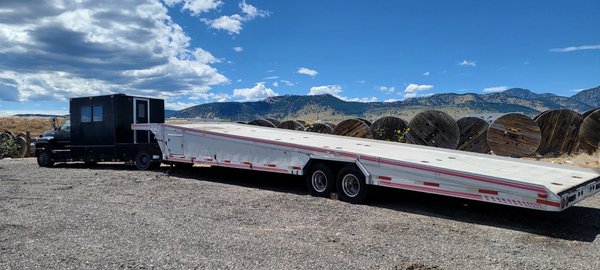 MUST SELL.  92 Chevy Kodiak(low miles)+48'Aluminum Trailer  for Sale $17,950 