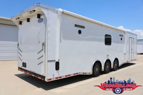 34' Auto Master Living Quarters Race Trailer @ Wacobill.com 