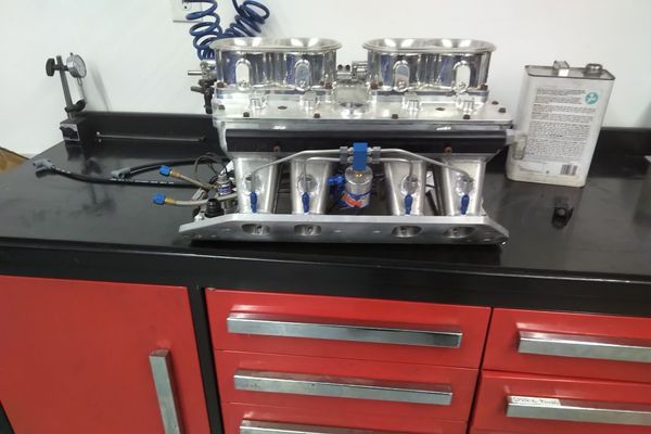 Custom Spread Port BBC Sheet metal EFI Manifold 11.1 deck  for Sale $2,500 