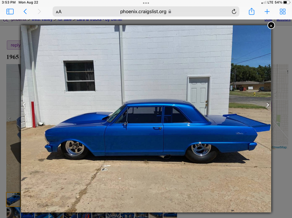 65 prostreet Chevy II Nova  for Sale $95,000 