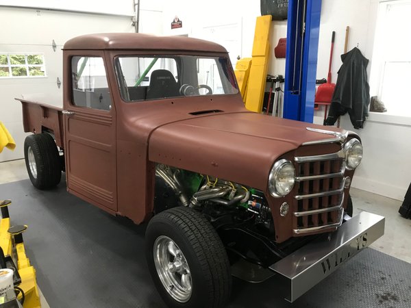 60 Willys Pickup 383 stroker, all new on S10 frame 