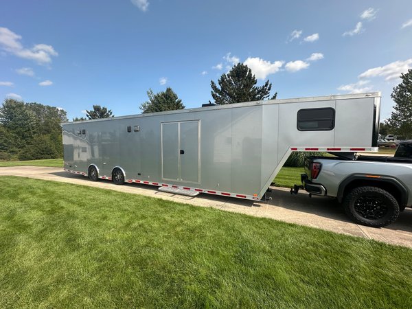 42' Intech Gooseneck Trailer "Widebody" (like new)  for Sale $63,999 