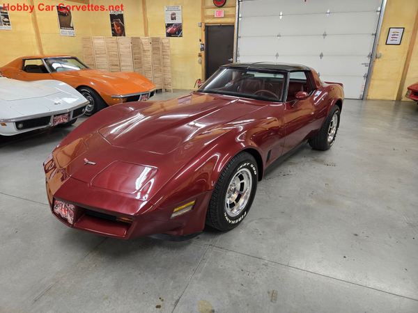 1981 Maroon Metallic 4spd Corvette  for Sale $24,000 