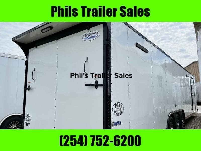 34' RACE TRAILER ENCLOSED / TWO CAR HAULER CONTINENTAL CARGO for Sale