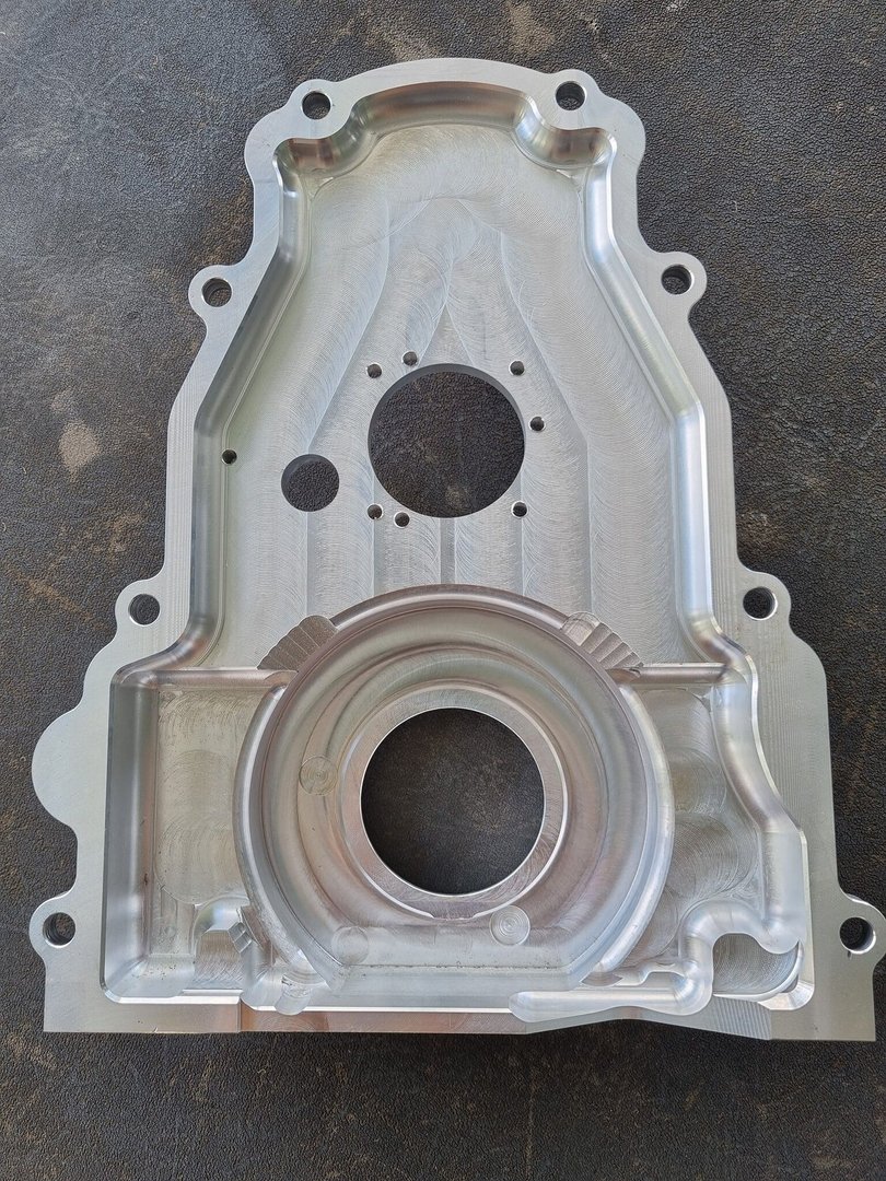Billet LS Timing cover with mechanical fuel pump drive for Sale in