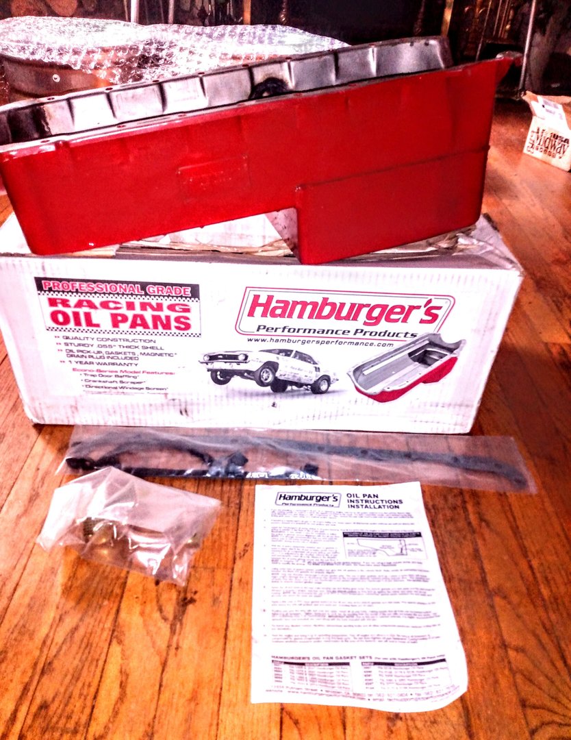 Big Block Chevy Hamburger Oil Pan Kit New In Box for Sale in Dear Born