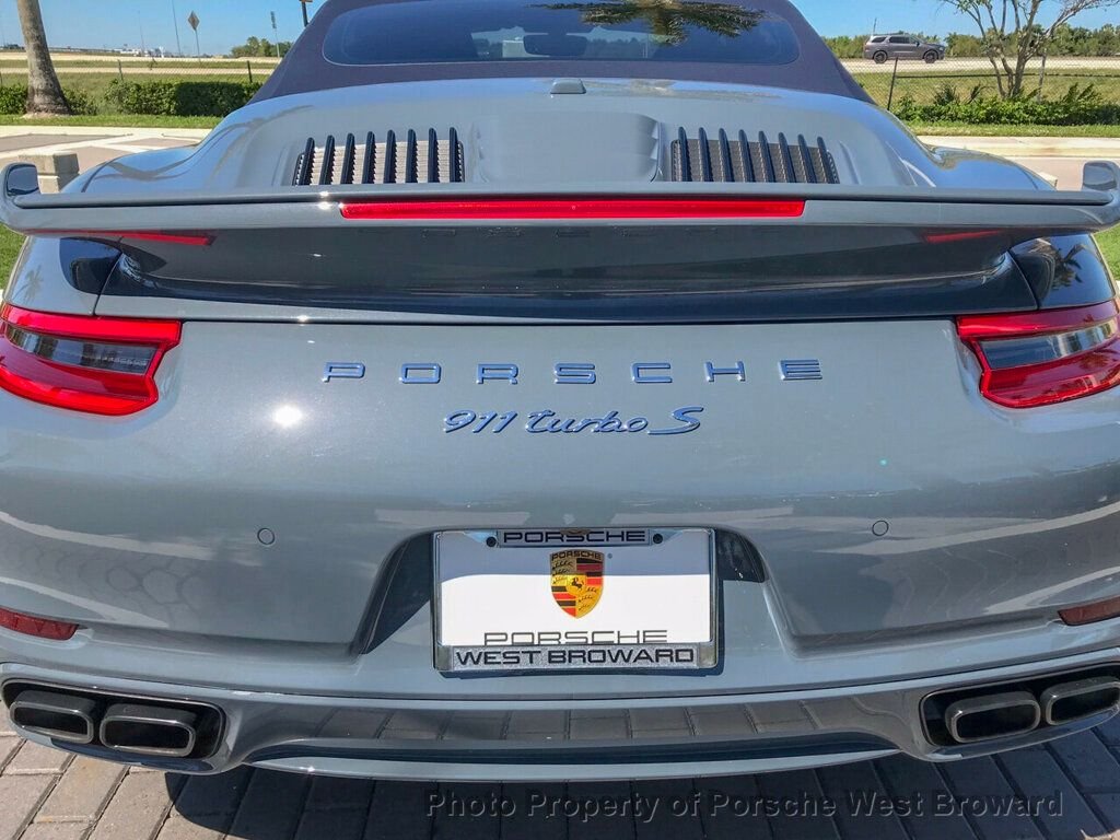 2018 Porsche 911 - Spring-Summer Fun! High Spec 911 Turbo S Cabriolet - Used - VIN WP0CD2A99JS162127 - 11,515 Miles - 6 cyl - AWD - Automatic - Convertible - Blue - Highlands Ranch, CO 80126, United States