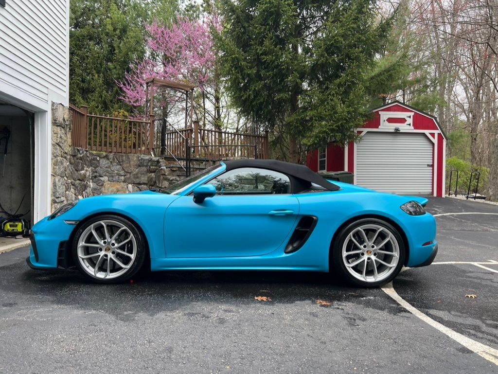 2021 Porsche 718 Spyder - '21 718 Spyder, Miami Blue, PCCB, LWBS, Burmester, Full PPF, CPO until 12/26 - Used - VIN WP0CC2A87MS240130 - 16,800 Miles - 6 cyl - 2WD - Manual - Convertible - Blue - Marlborough, MA 01752, United States