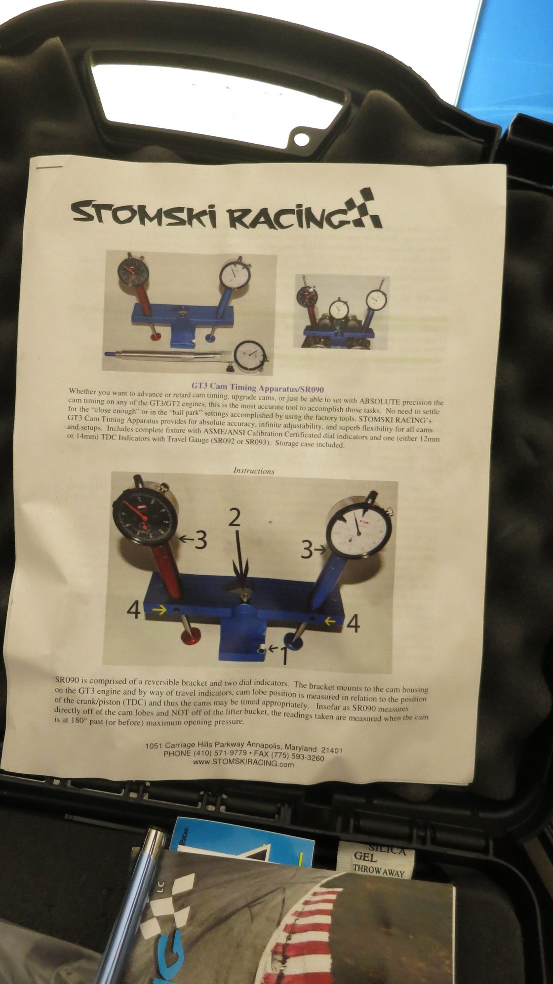 Miscellaneous - Stomski Racing GT3 Cam timing apparatus - Used - All Years Porsche GT3 - Carlisle, MA 01741, United States