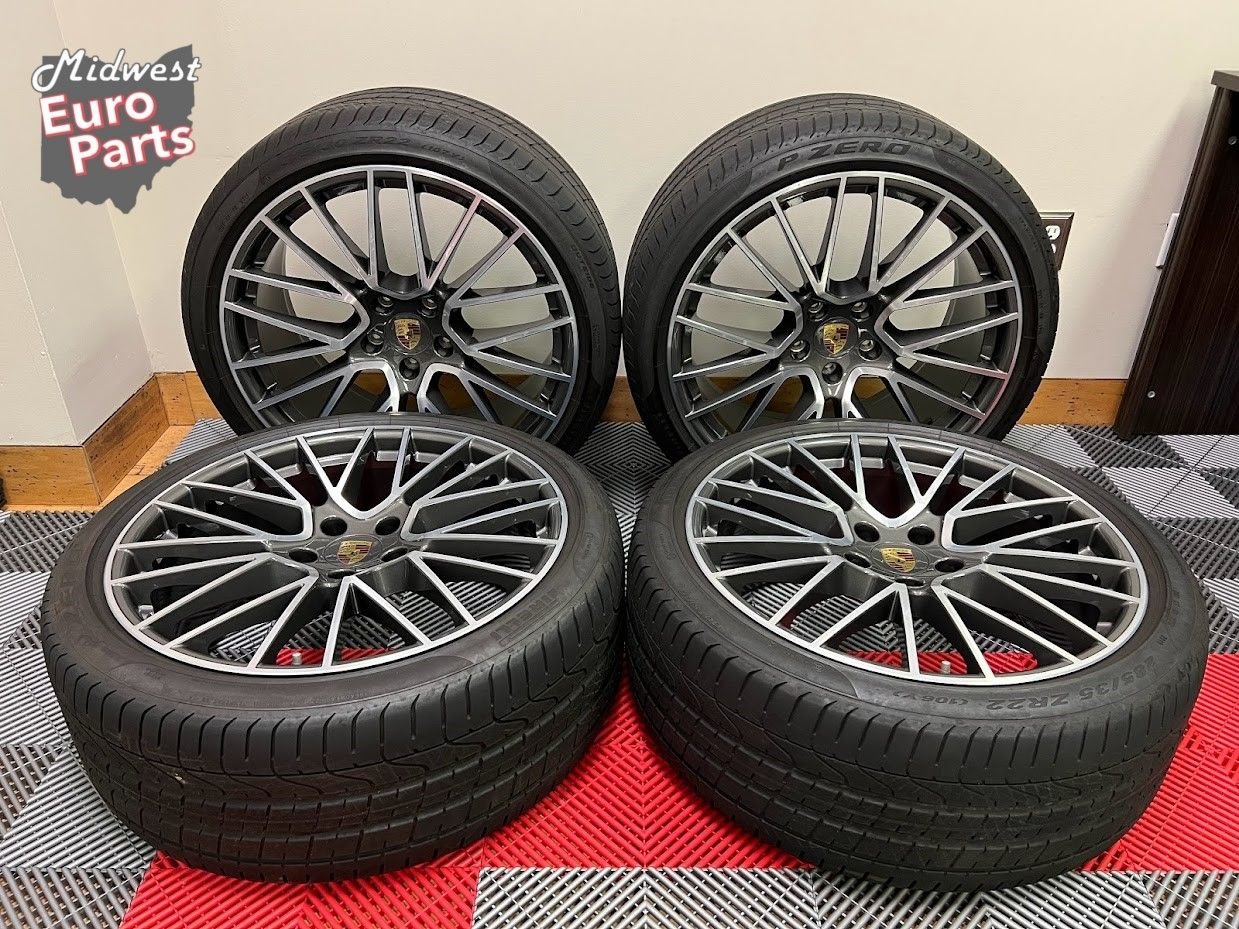 Wheels and Tires/Axles - OEM 22" 9Y0 Cayenne RS Spyder Design Wheels Rims w/Pirelli Tires - Used - 2019 to 2023 Porsche Cayenne - Cincinnati, OH 45244, United States