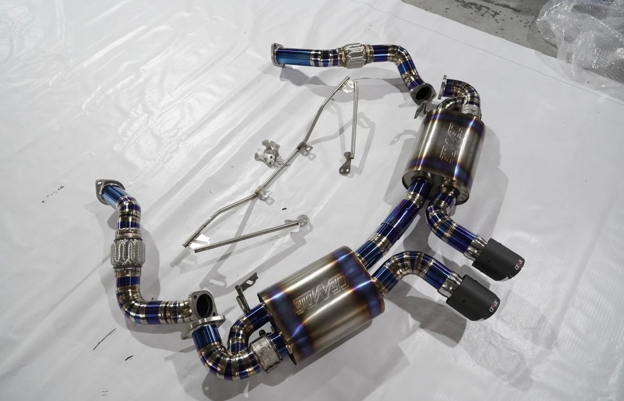 Engine - Exhaust - CUSTOM MADE TITANIUM CATBACK 981 CAYMAN GT4/S/GTS EXHAUST - New - 2014 to 2016 Porsche Cayman GT4 - Vancouver, BC V5M1C3, Canada