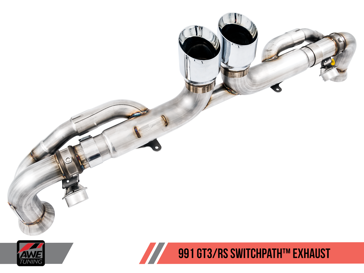 Engine - Exhaust - AWE SwitchPath Exhaust for Porsche 991.1 / 991.2 GT3 / RS - Diamond Black Tips - Used - 2010 to 2019 Porsche GT3 - La Jolla, CA 92037, United States