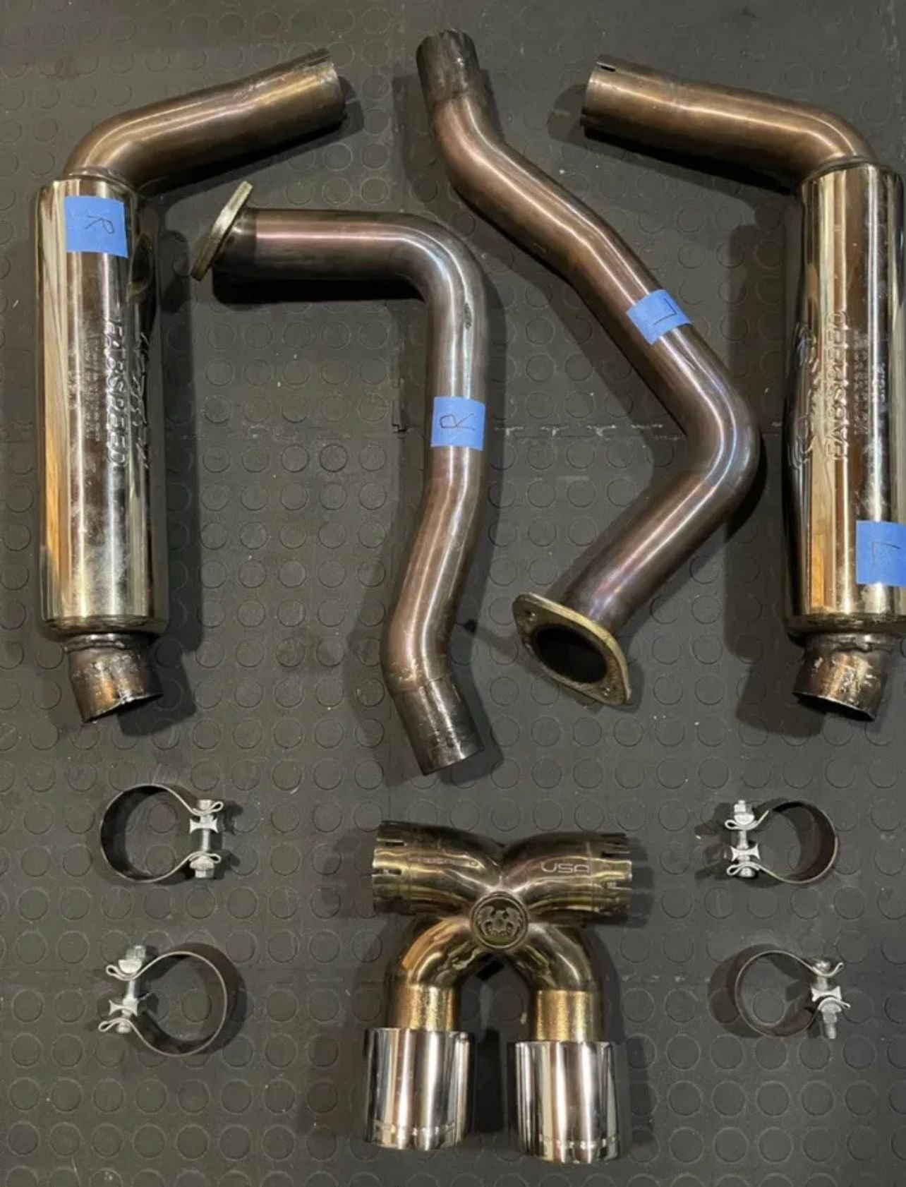 Engine - Exhaust - Porsche Cayman Boxster 981 Fabspeed Supercup Race Exhaust System - Used - 2013 to 2016 Porsche Cayman - Woodland Hills, CA 91367, United States