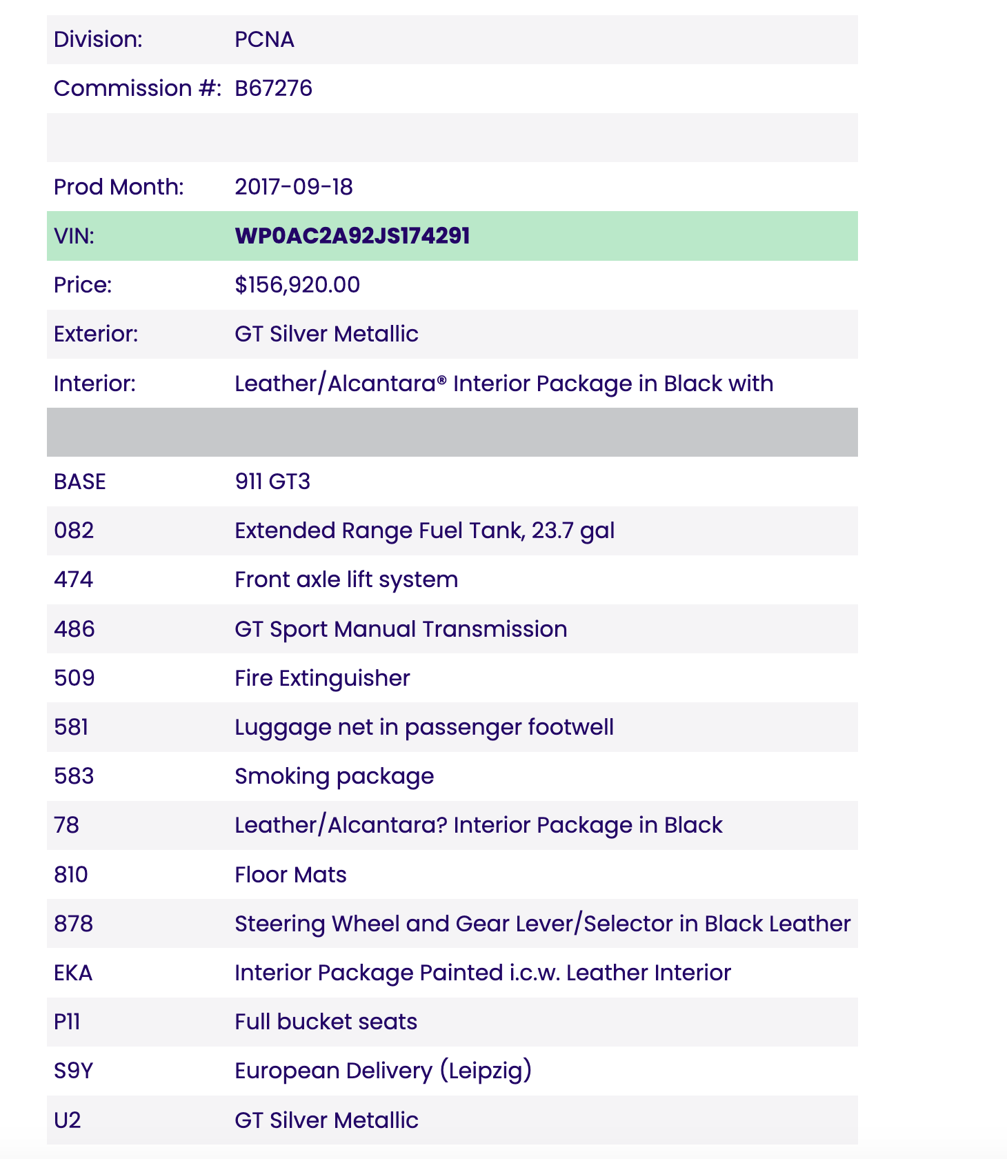 2018 Porsche GT3 - 2018 Silver 991.2 911 Manual GT3 - Used - VIN WP0AC2A92JS174291 - 19,916 Miles - 6 cyl - 2WD - Manual - Coupe - Silver - Virginia Beach, VA 23451, United States