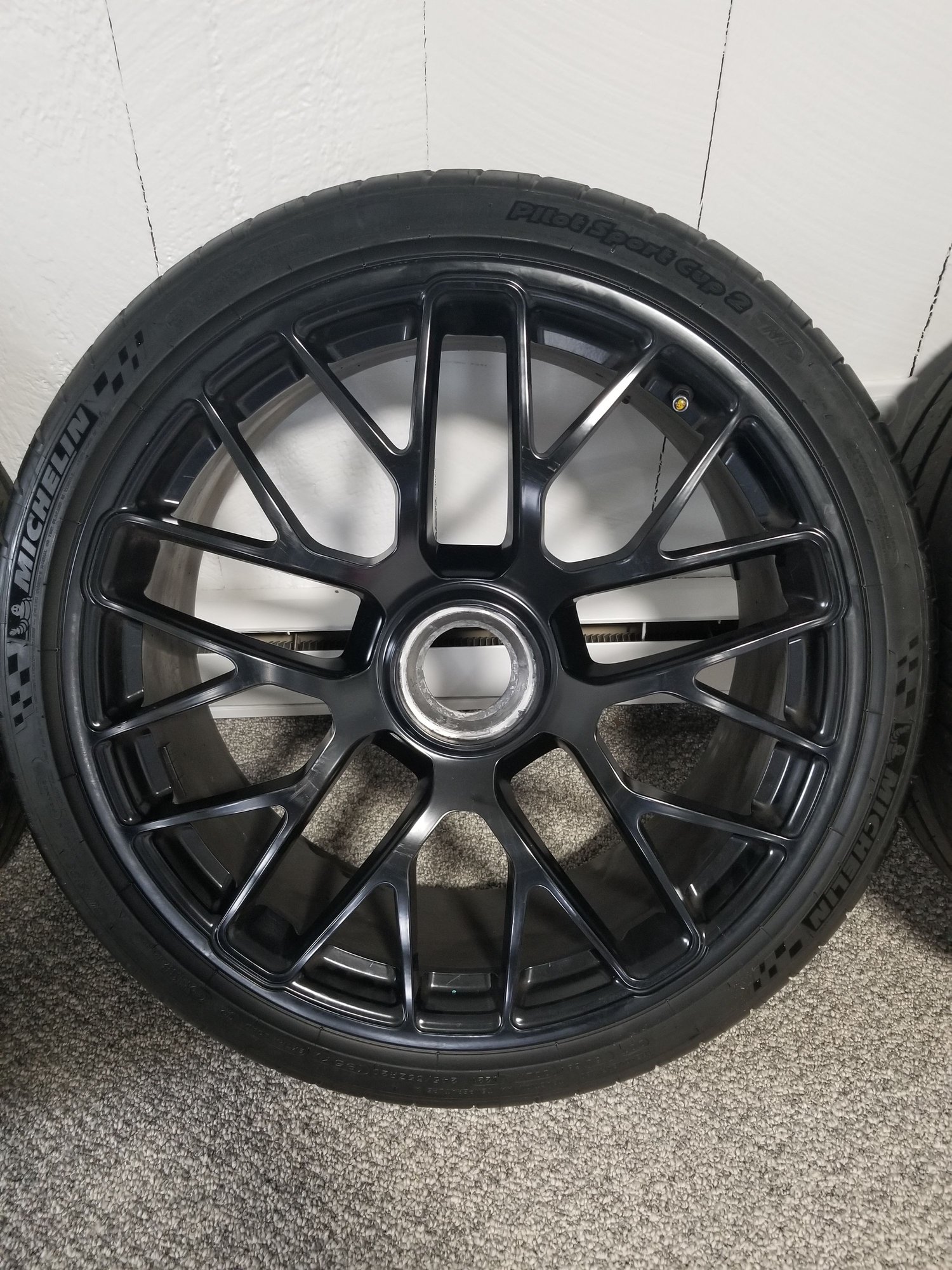Wheels and Tires/Axles - 991 Turbo S black wheels with Cup2 Tires - Used - 2014 to 2019 Porsche 911 - Sharon, MA 02067, United States
