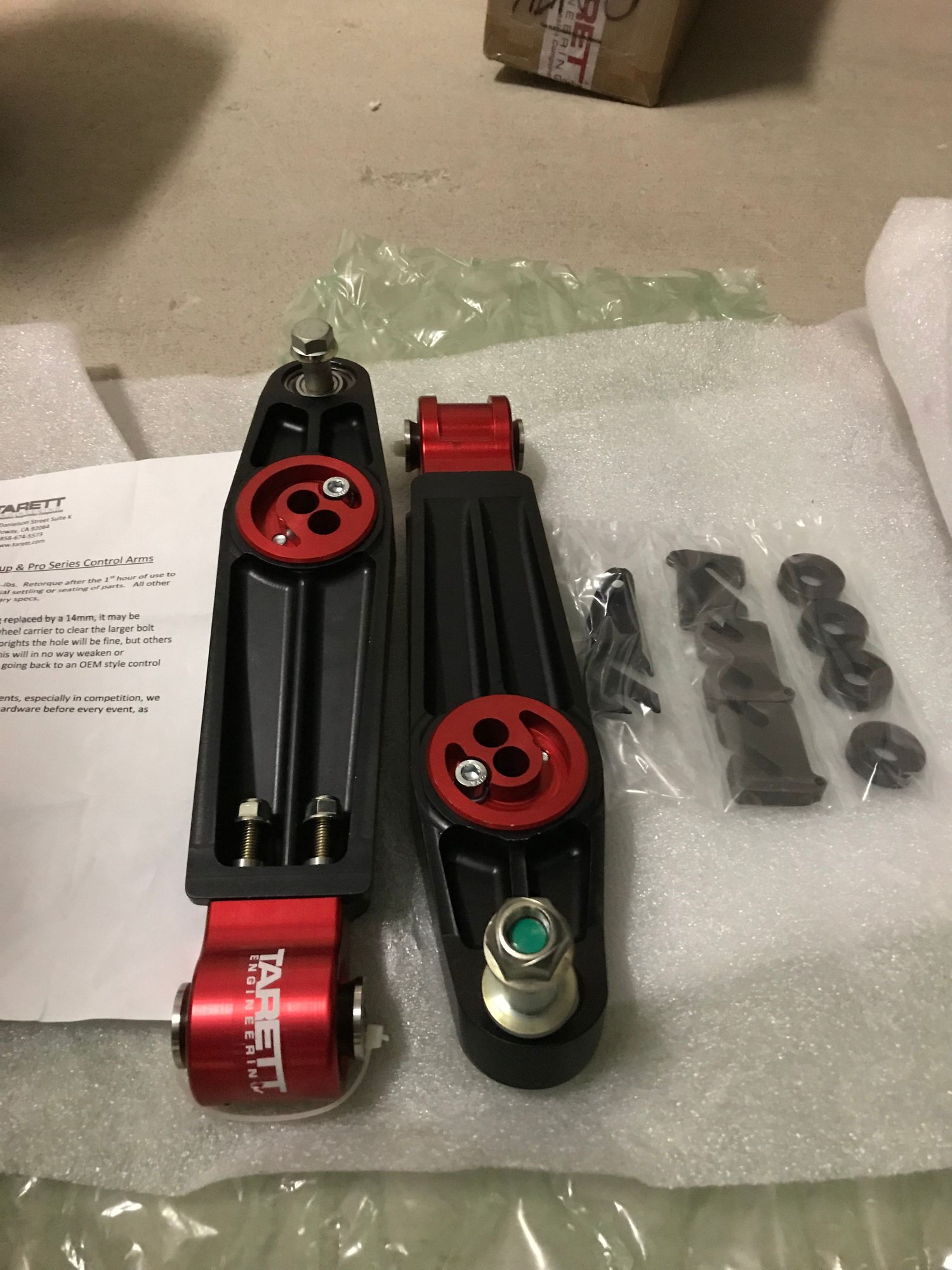 Steering/Suspension - BNIB Tarret Engineering Cup Series control arms for 996/997/991/986/987/981 - New - 1999 to 2019 Porsche 911 - 1996 to 2016 Porsche Boxster - 2005 to 2016 Porsche Cayman - Atlanta, GA 30308, United States