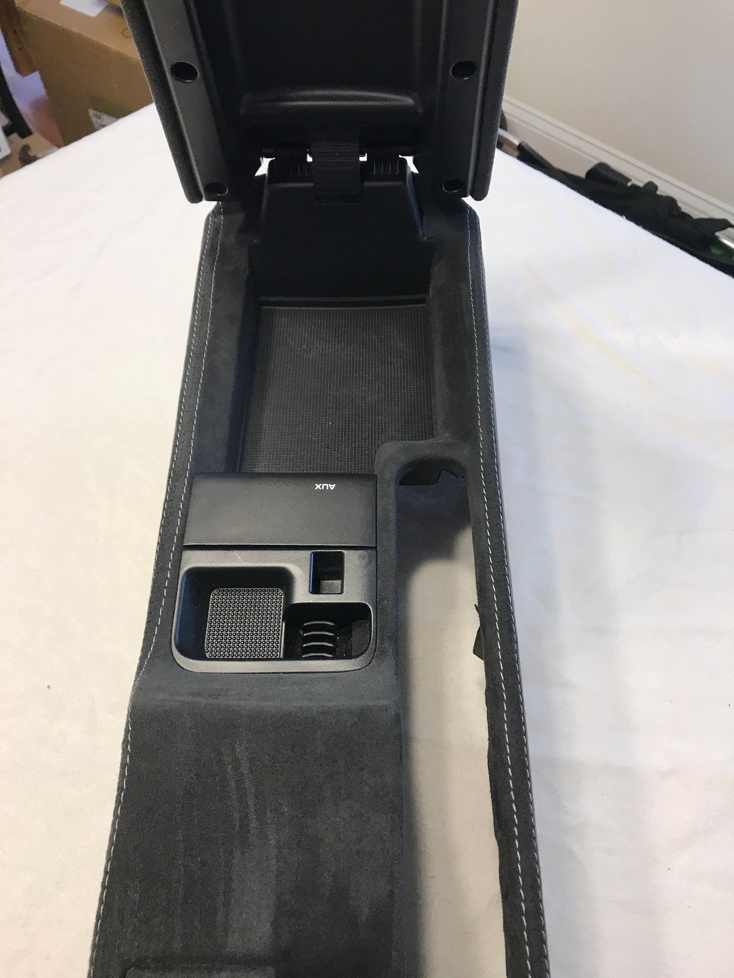 2009 Porsche Cayman - 987/997 Coupe Alcantara Center Console with Grey Stitching (w/ armrest lid) - Interior/Upholstery - $700 - Plymouth, Ma, MA 02360, United States