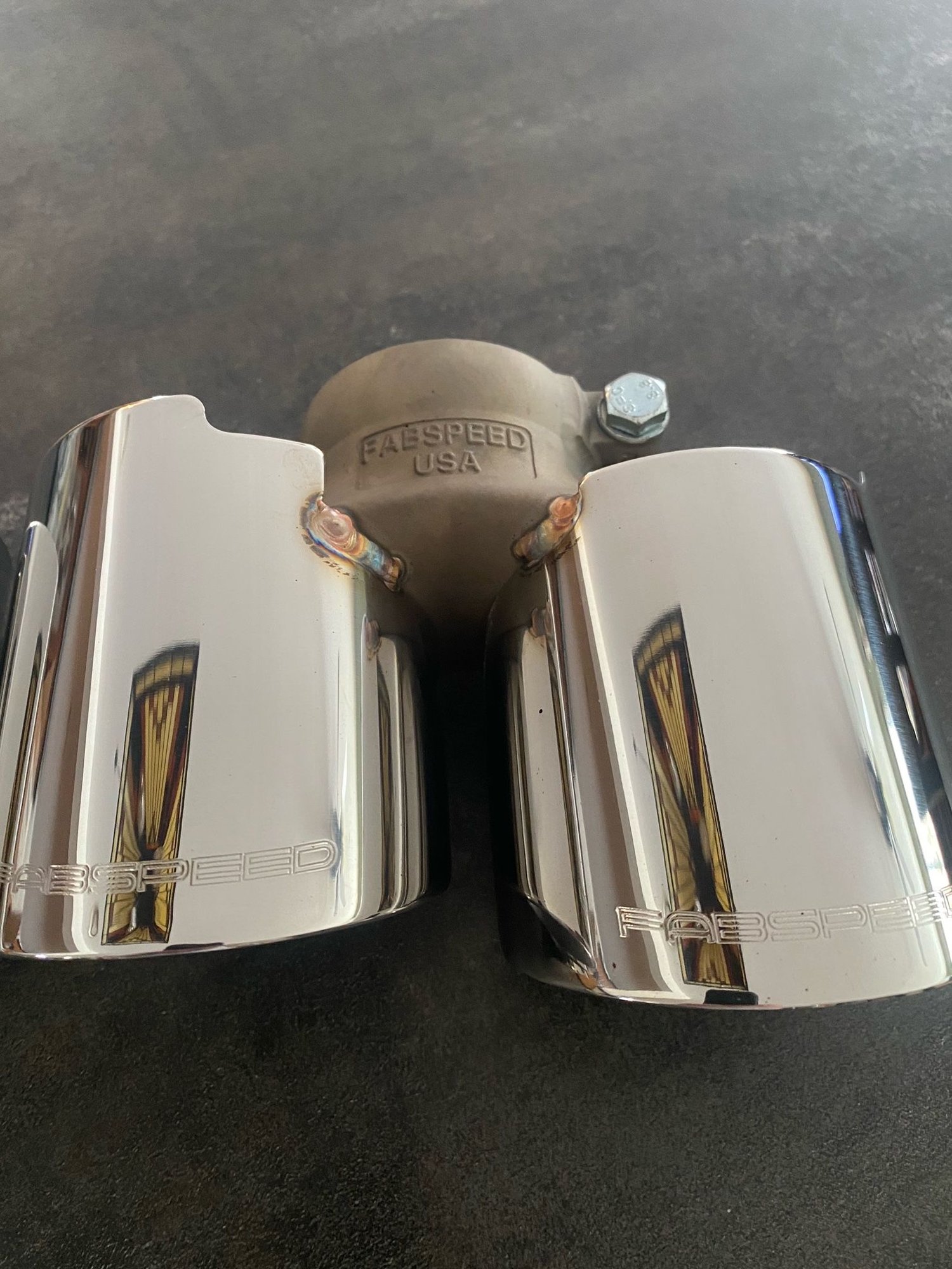 Engine - Exhaust - Fabspeed 997.1 Carrera Deluxe Quad-Style Tips (2005-2008)- Polished Stainless Steel - Used - 2005 to 2008 Porsche 911 - Chews Landing, NJ 08012, United States