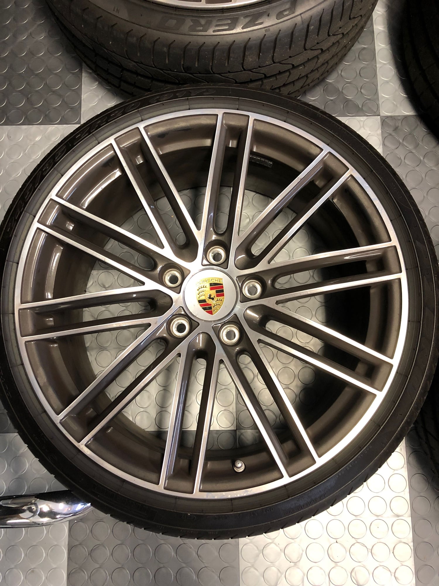 Wheels and Tires/Axles - OEM 991 Porsche Turbo Wheels, Tires, TPMS and Center Caps 710 Miles - Used - 2014 to 2019 Porsche 911 - Davie, FL 33330, United States