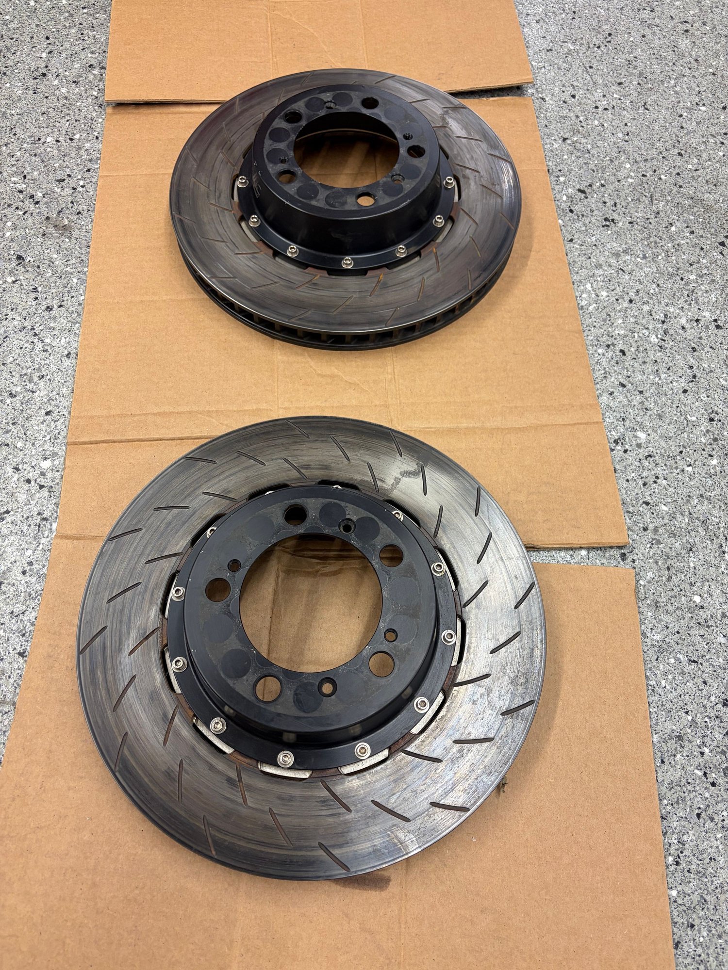 2011 Porsche GT3 - Rear PFC rotors and hats - Accessories - $500 - Salt Lake City, UT 84121, United States