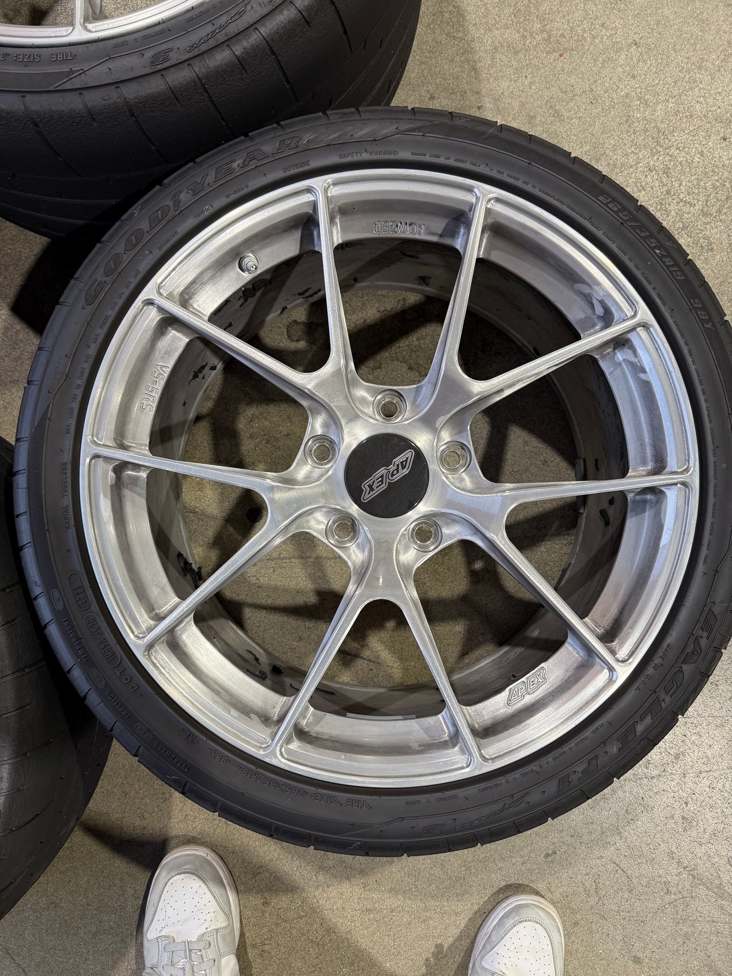 Wheels and Tires/Axles - APEX VS-5RS + Goodyear Supercar 3 - Used - -1 to 2026  All Models - Ontario, CA 91762, United States