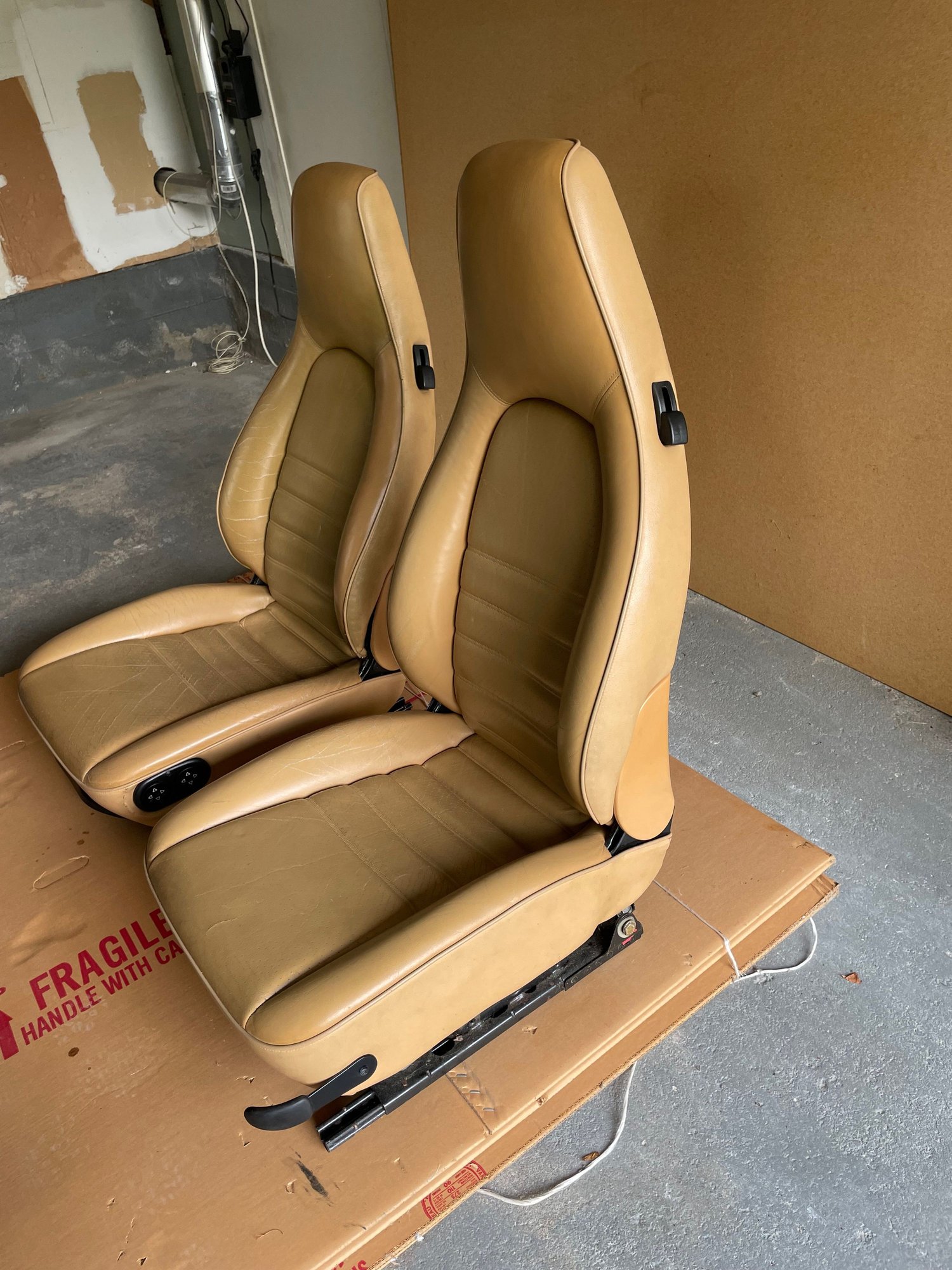 Interior/Upholstery - 968 Front Seats - Cashmere - For Sale - Used - 1989 to 1998 Porsche 911 - 1986 to 1990 Porsche 944 - All Years Porsche 968 - Northport, NY 11768, United States