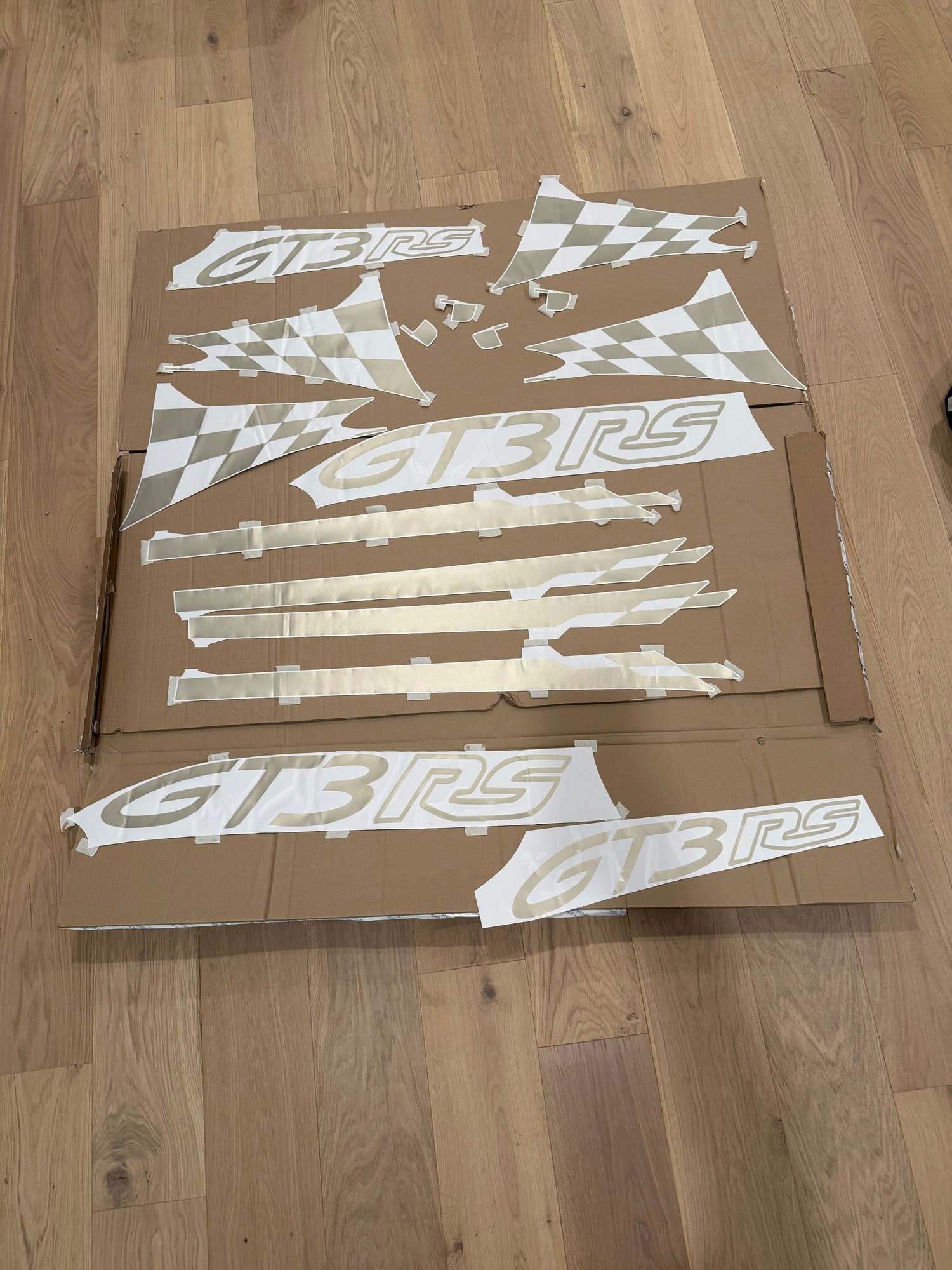 Exterior Body Parts - CXX 992 3RS White Gold Decal Sets (997.2 RS Livery) - New - -1 to 2027  All Models - Chicago, IL 60616, United States