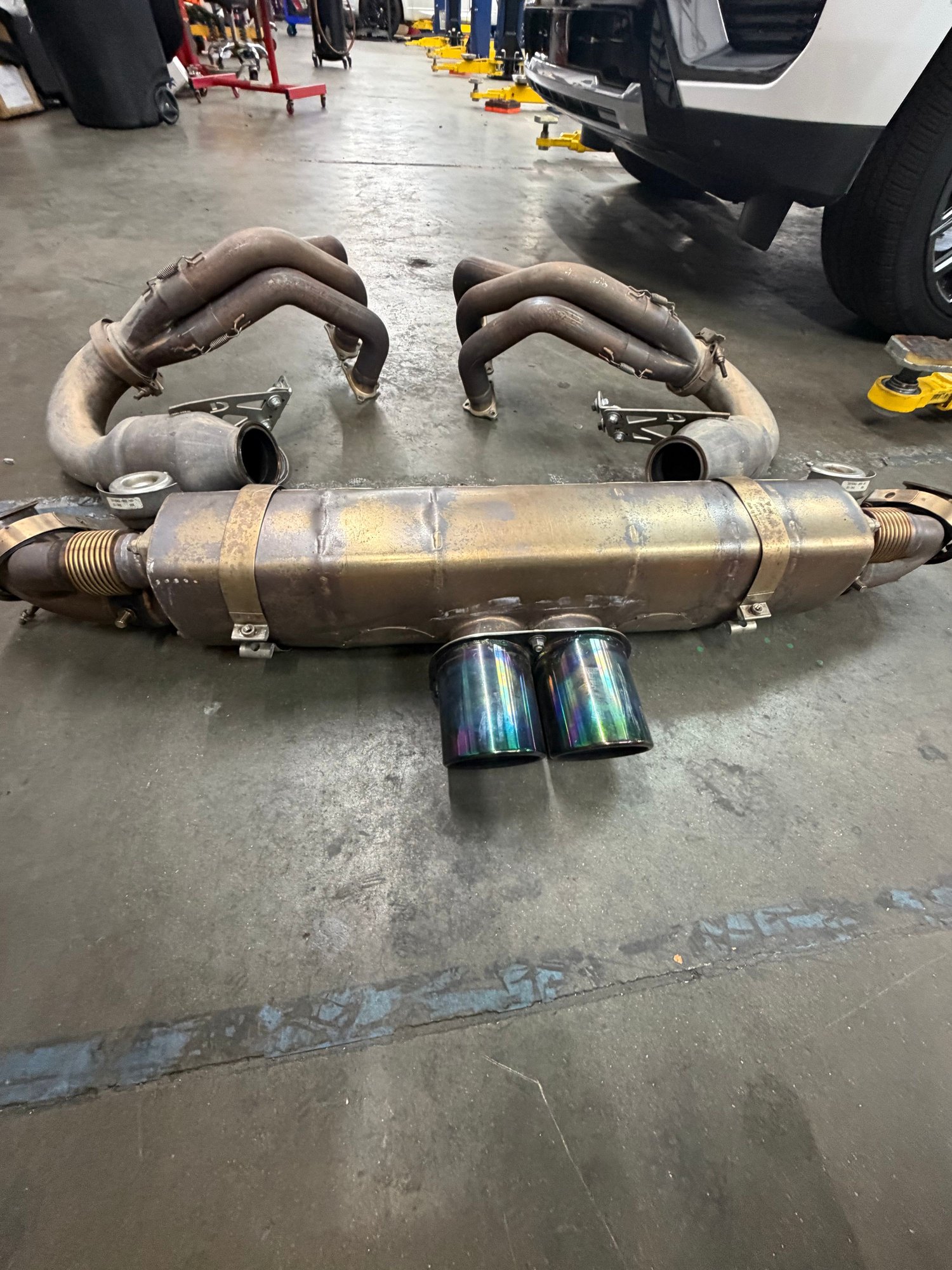 Engine - Exhaust - Dundon street header lifetime muffler 991.2 GT3 Loud 3 inch + Ti tips - Used - Mountain View, CA 94306, United States