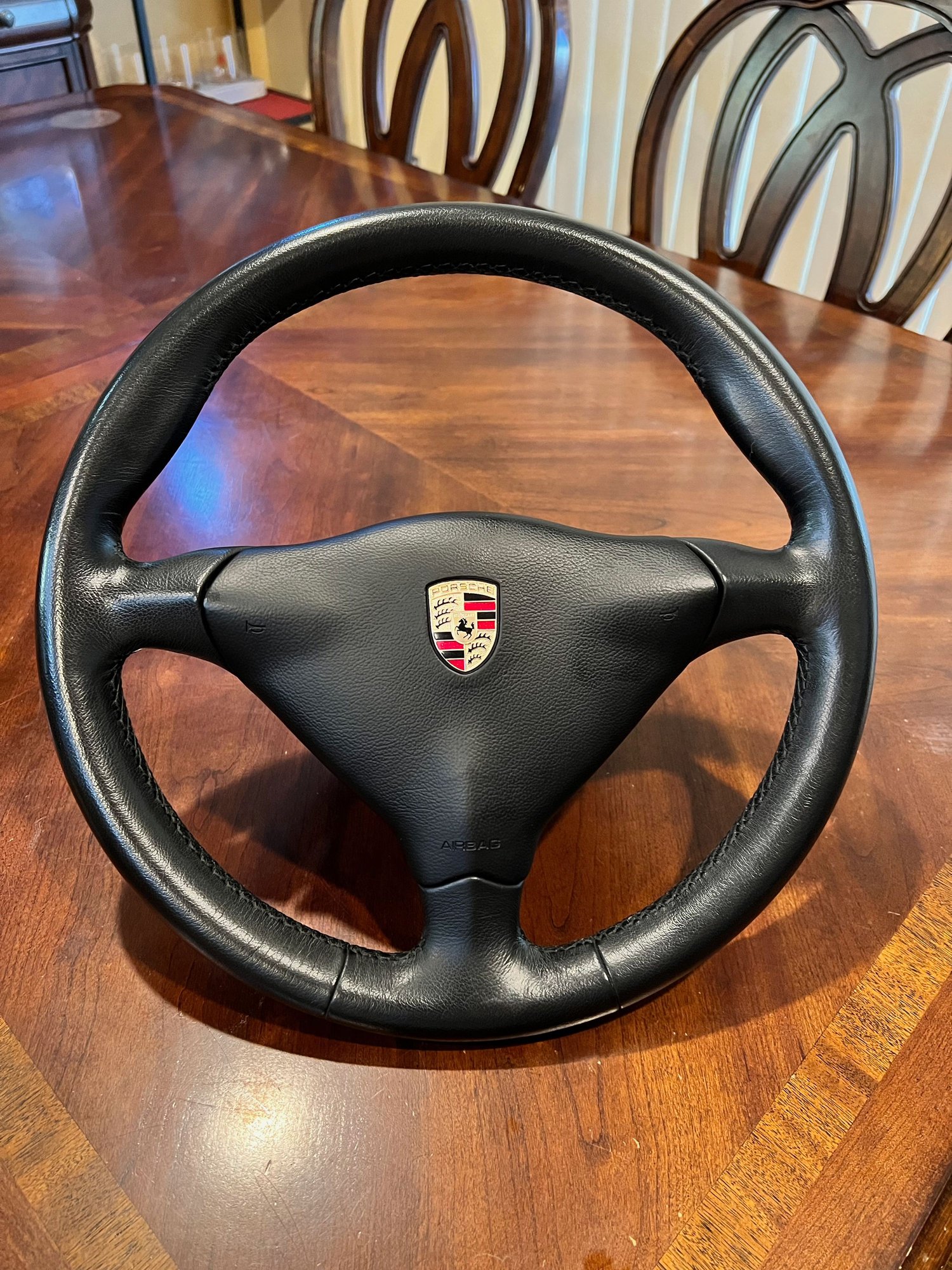 Steering/Suspension - Porsche 996 993 Boxster 3 spoke leather steering wheel - Used - 1995 to 1998 Porsche 911 - Carson, CA 90746, United States