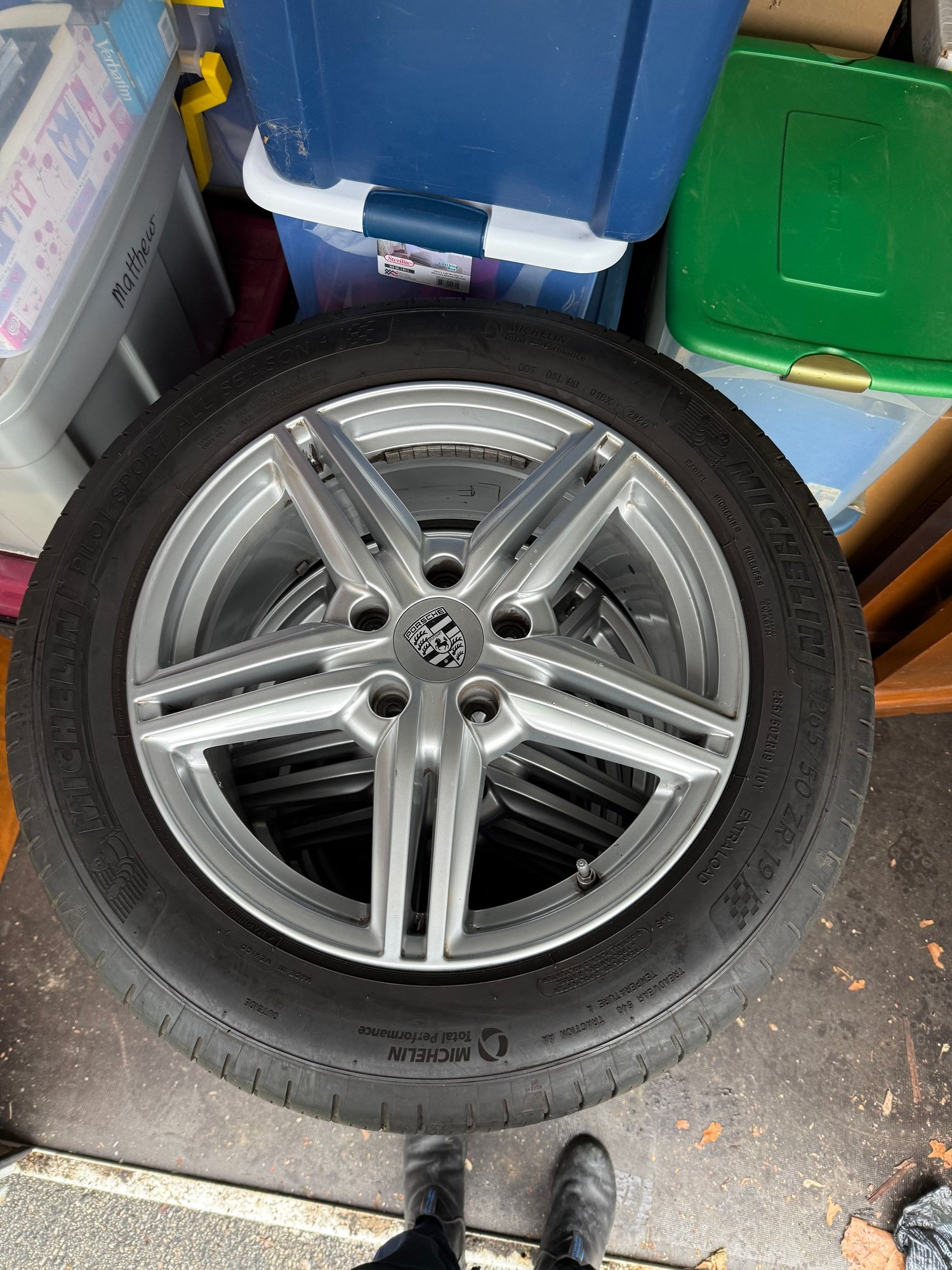 Wheels and Tires/Axles - 19" Turbo Wheels with Michelin Pilot All Seasons off 958 Cayenne - Used - 2011 to 2018 Porsche Cayenne - Philadelphia, PA 19128, United States