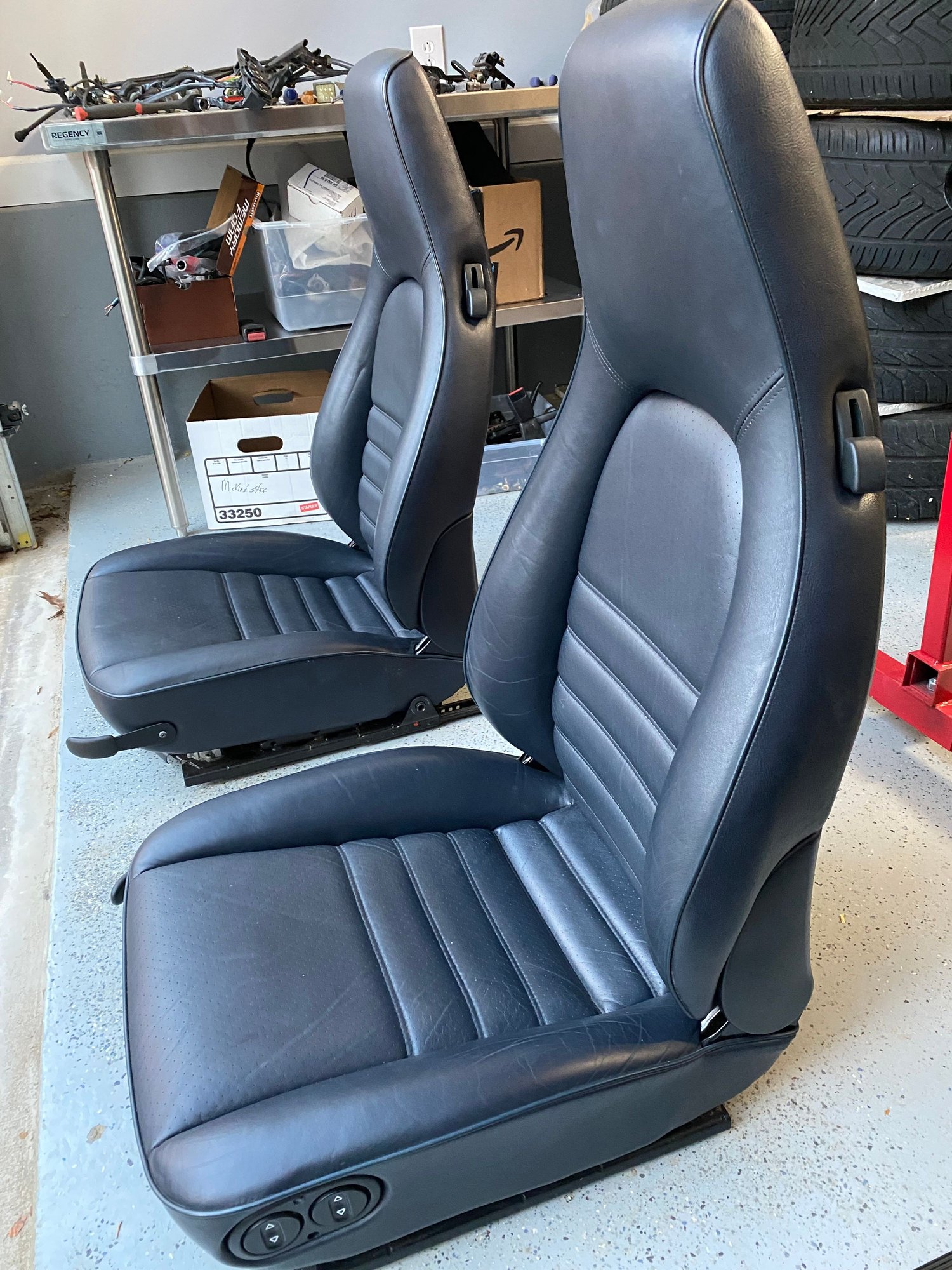 Interior/Upholstery - Marine Blue Seats - Used - 1992 to 1995 Porsche 968 - Peachtree Corners, GA 30092, United States