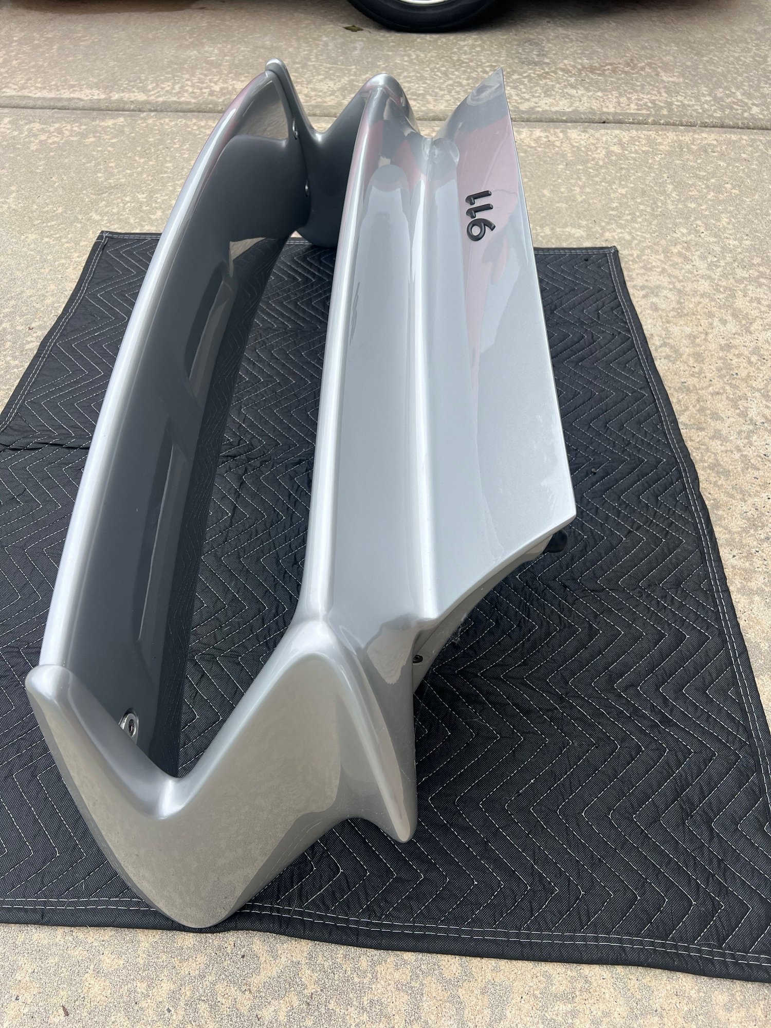 Exterior Body Parts - Porsche GT3 rear wing by Getty Design,Arctic Silver - Used - Huntersville, NC 28078, United States