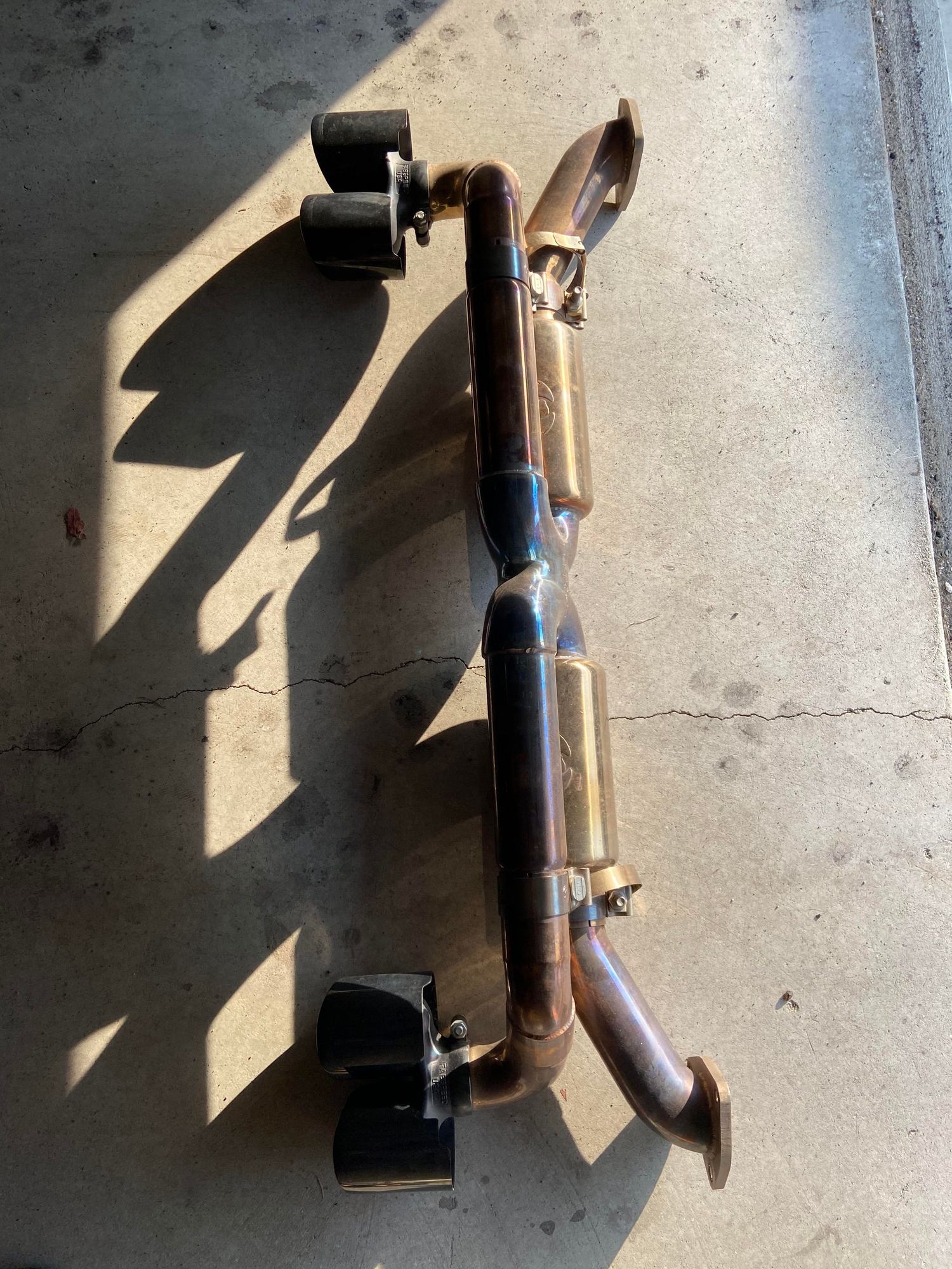 Engine - Exhaust - Fabspeed SuperSport 991.1 X-Pipe Exhaust System Black Tips Non-PSE - Used - 2012 to 2015 Porsche 911 - Indianapolis, IN 46217, United States