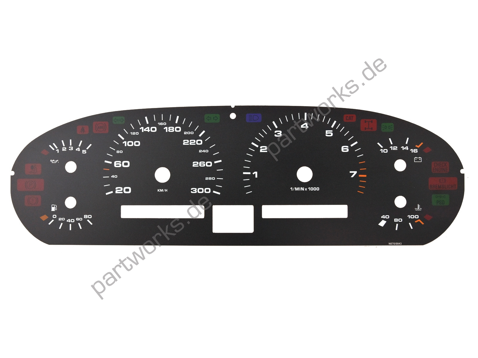 Replacement instrument cluster face for digital dash Rennlist
