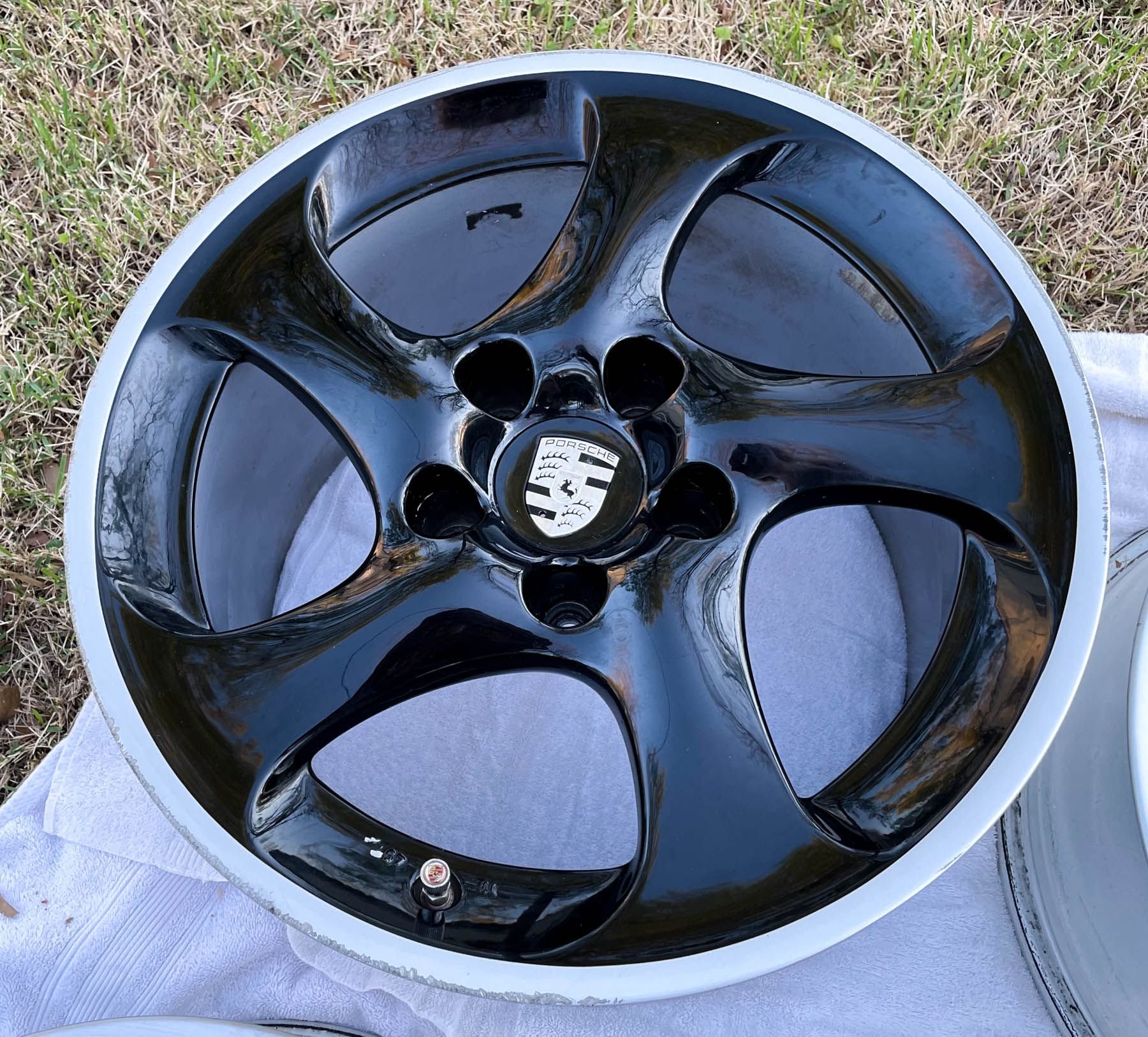 Wheels and Tires/Axles - 18" black 996 Turbo Twist wheels (set of 4, free delivery to east coast/southern USA) - Used - 1997 to 2006 Porsche 911 - 1996 to 2004 Porsche Boxster - Baton Rouge, LA 70808, United States