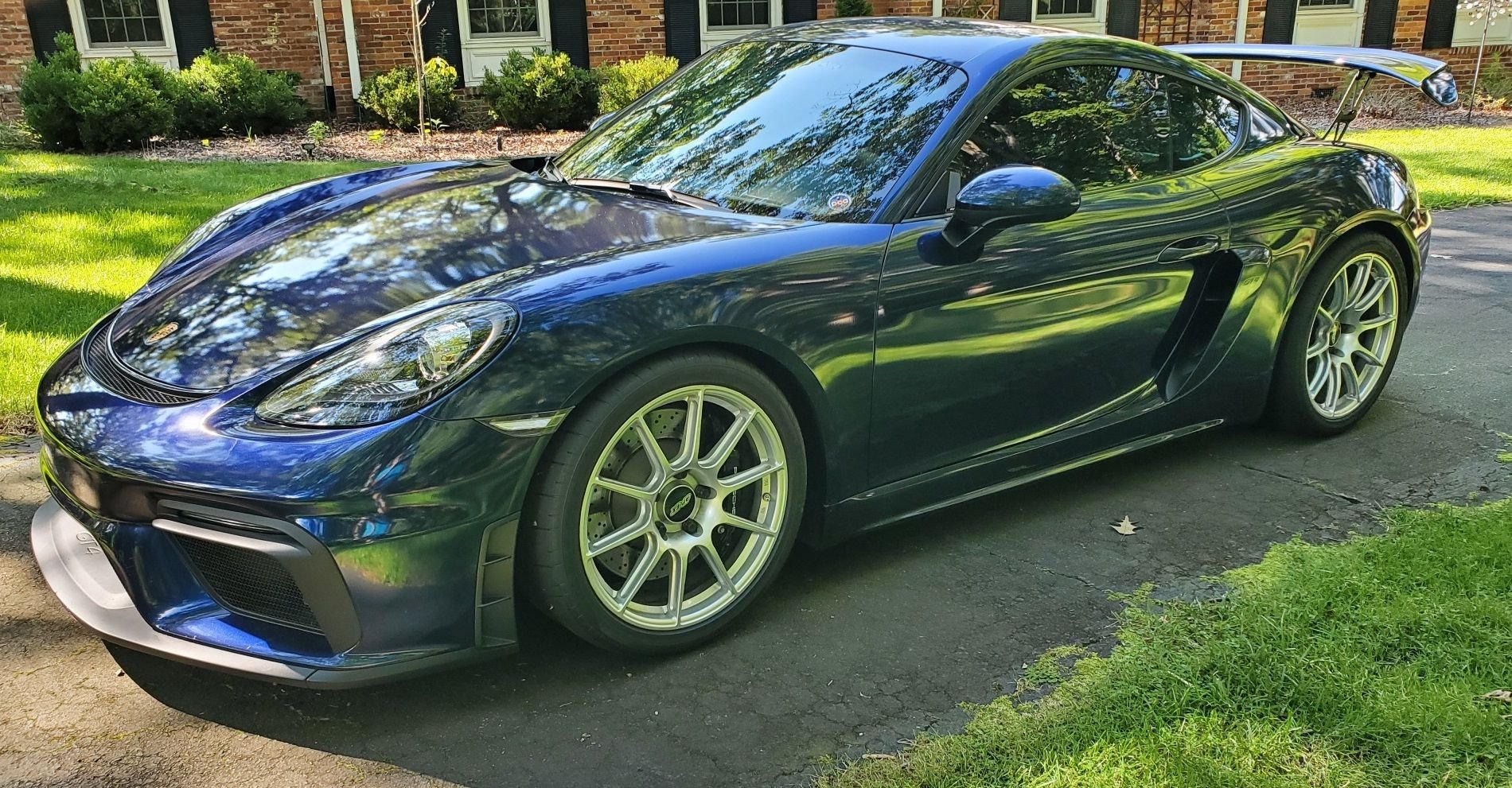 2022 Porsche 718 - 2022 GT4 blue black iridescent - Used - VIN WP0AC2A84NS275085 - 12,564 Miles - 6 cyl - 2WD - Automatic - Coupe - Blue - Greenville, SC 29615, United States