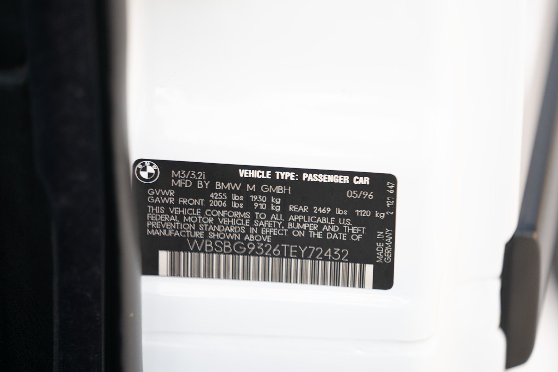 1996 BMW M3 - BMW E36 M3 Original 49k Miles Immaculate Alpine White on Black All Original - Used - Irvine, CA 92614, United States