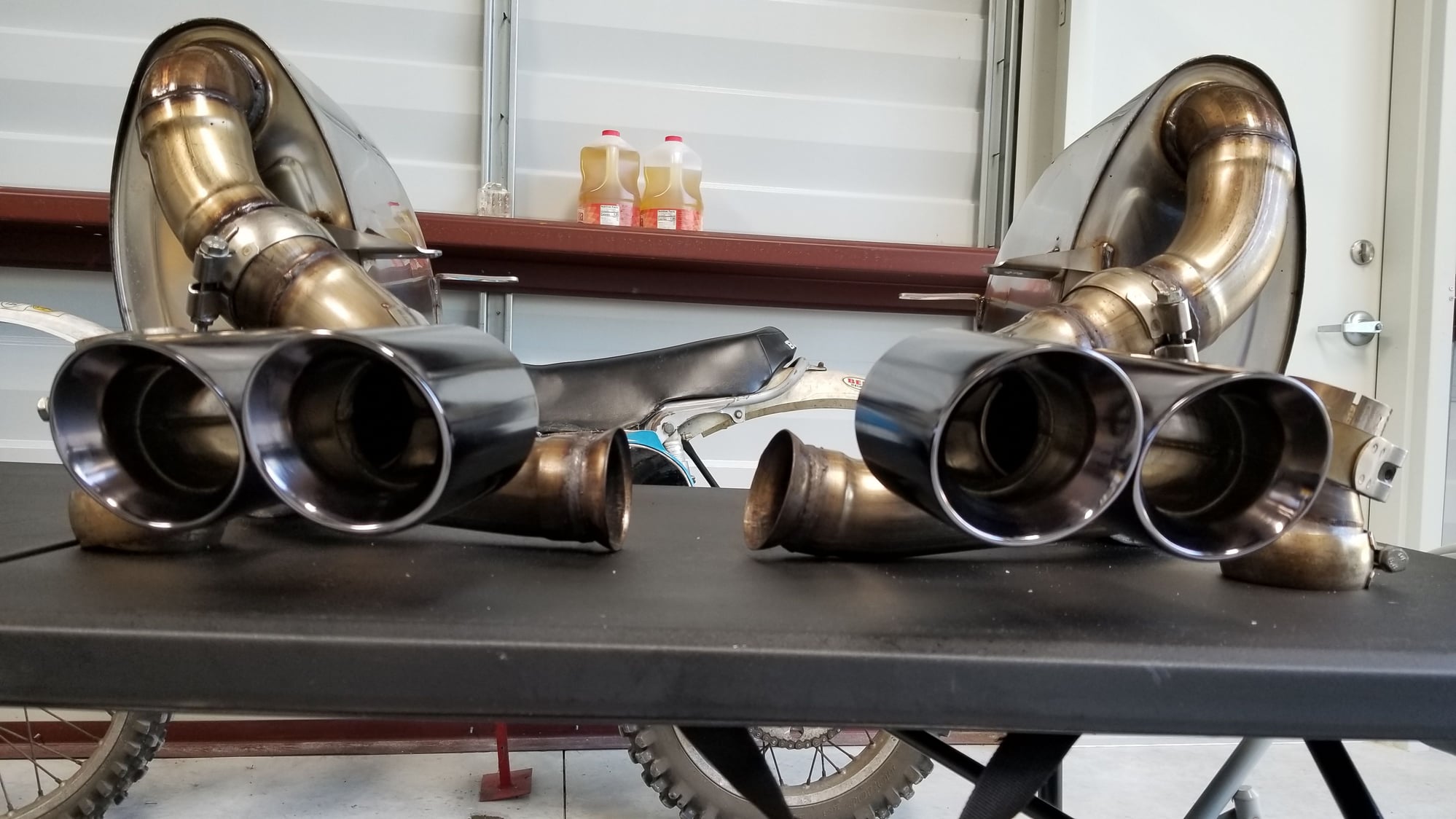 Engine - Exhaust - 05-08 carrera Milltek exhaust with Schnell black chrome tips  Mint!!!! - Used - 2005 to 2008 Porsche 911 - N Ft Myers, FL 33917, United States