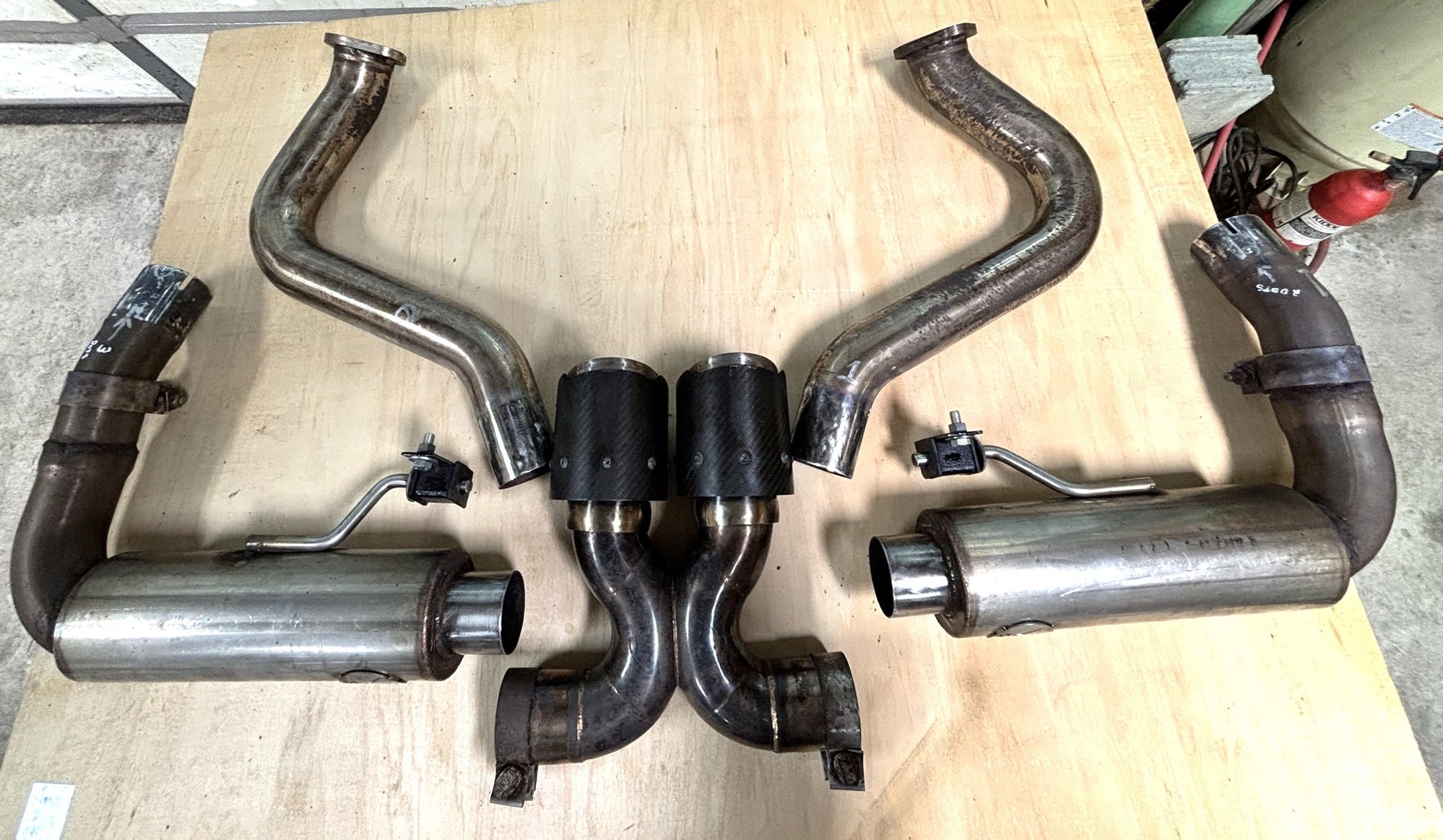 Engine - Exhaust - 2017+ Porsche Cayman/Boxster S (982) FabSpeed & M/M performance exhaust, LOTS OF PIX! - Used - Greenwood, IN 46143, United States